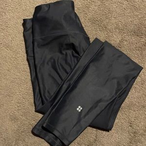 Sweaty Betty full length carbon gray leggings Med